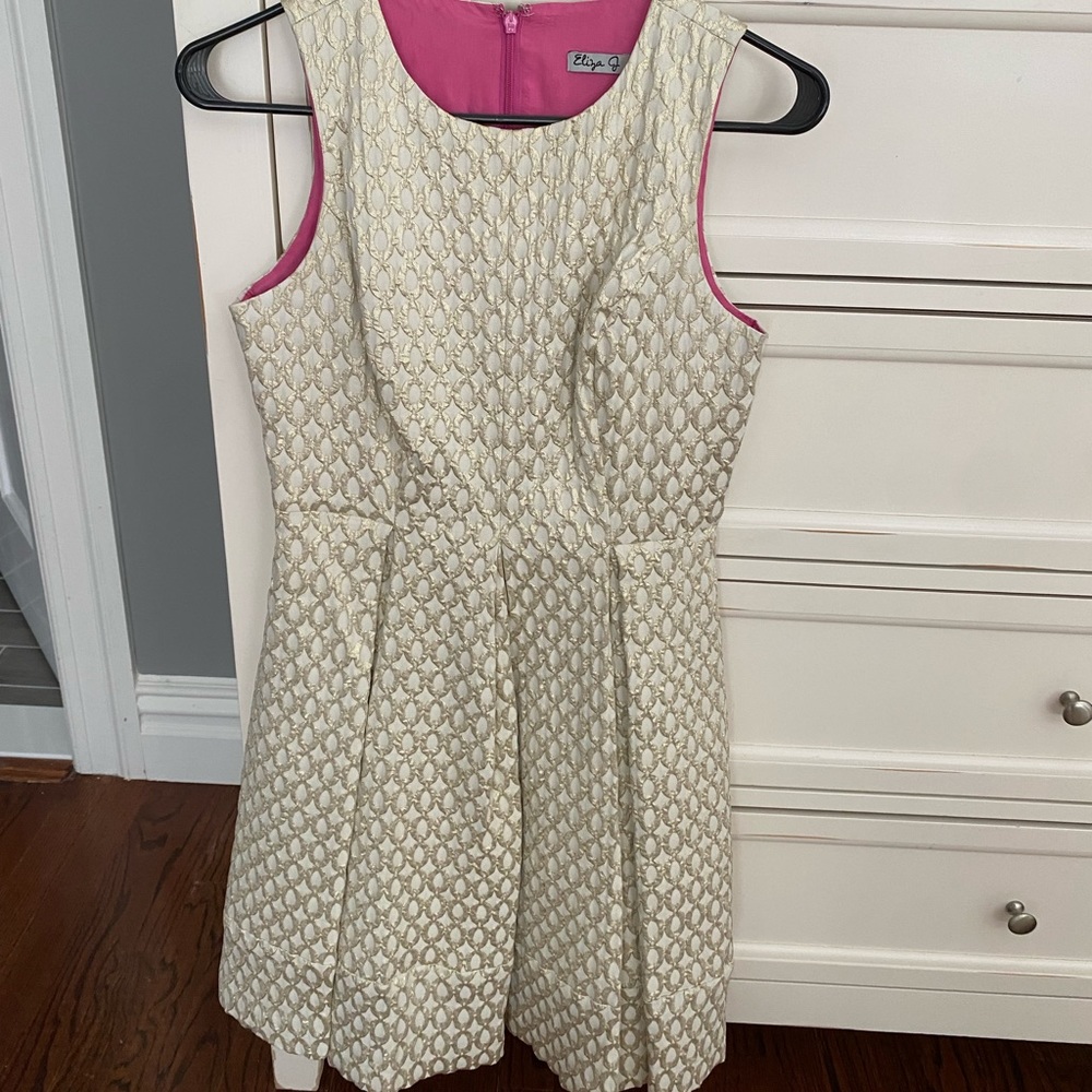 Eliza J gold formal dress